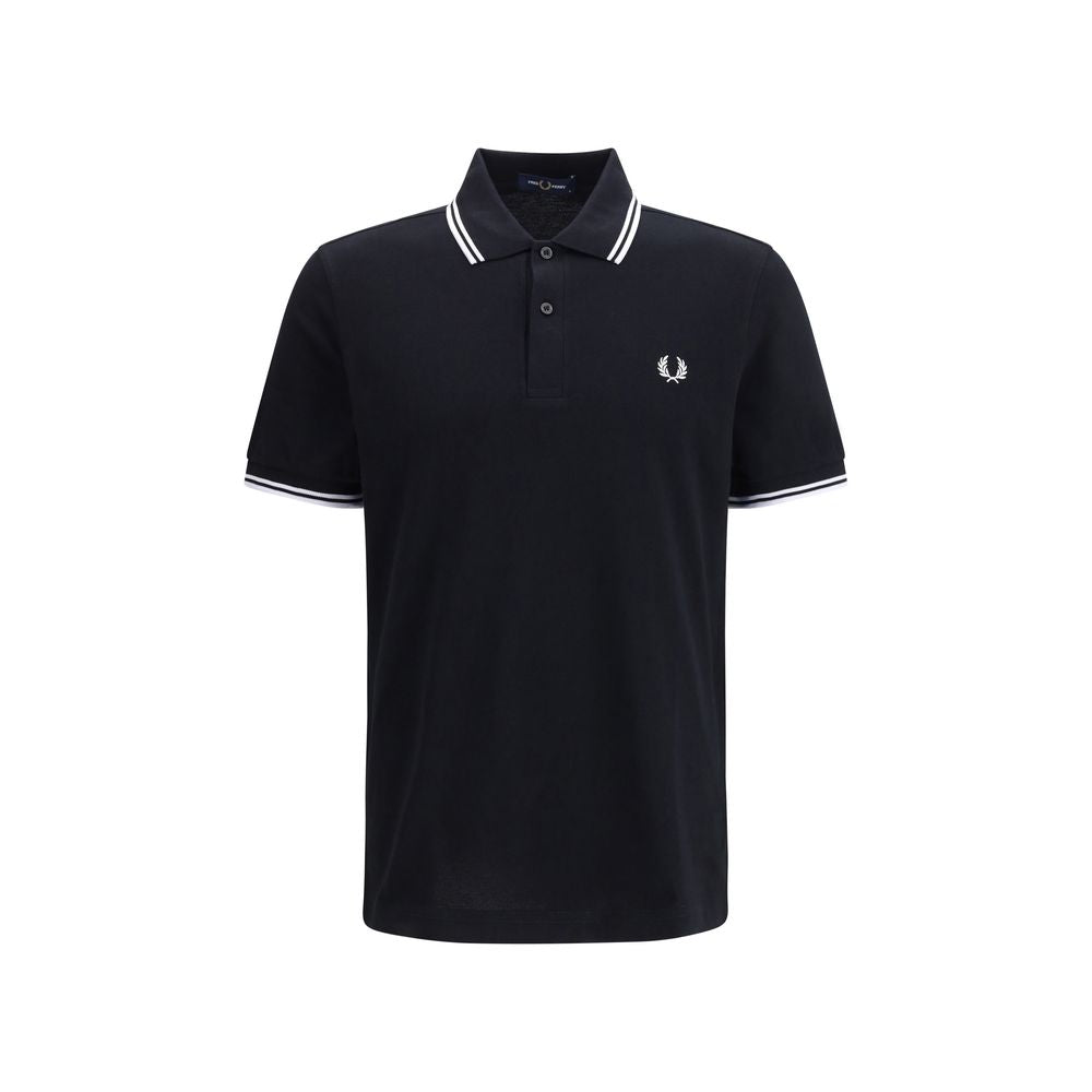 Fred Perry Black Cotton Polo Shirt