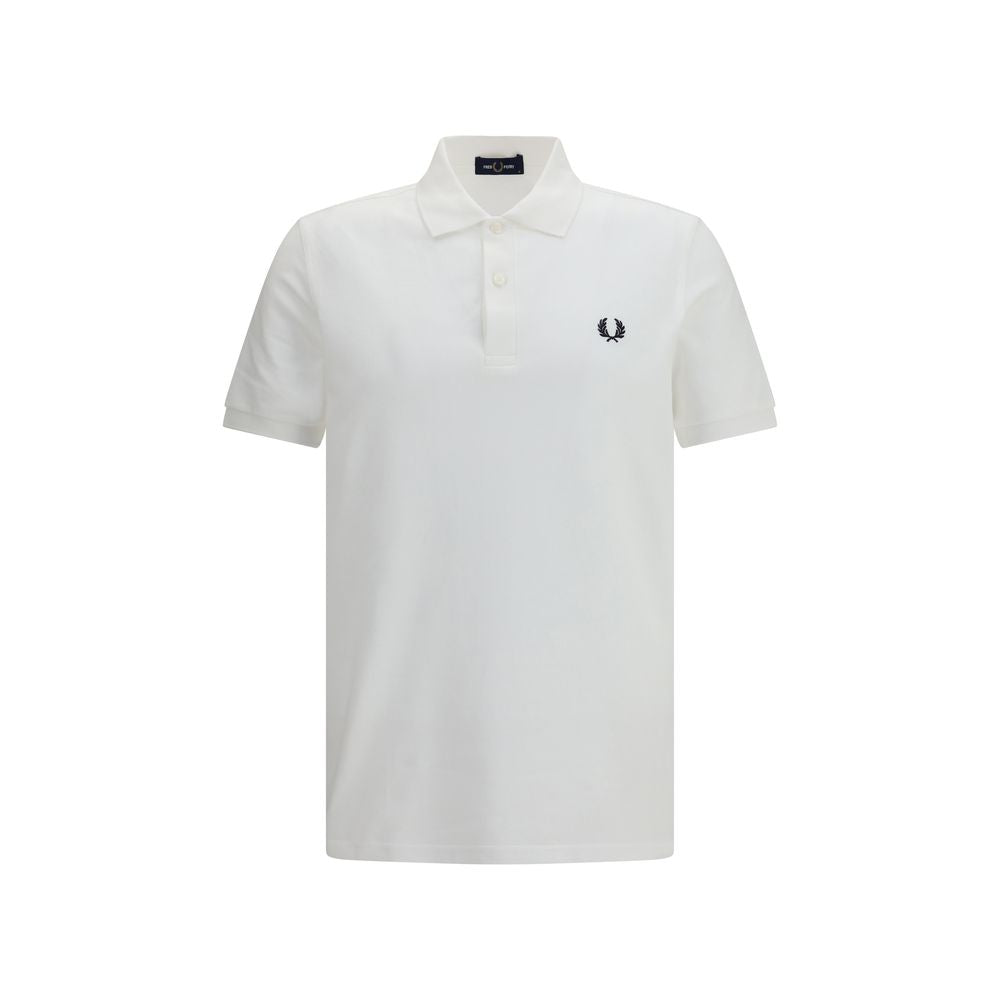 Fred Perry White Cotton Polo Shirt