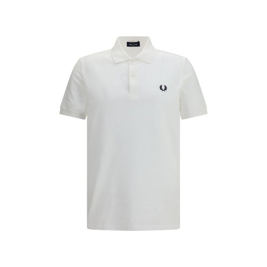 Fred Perry White Cotton Polo Shirt