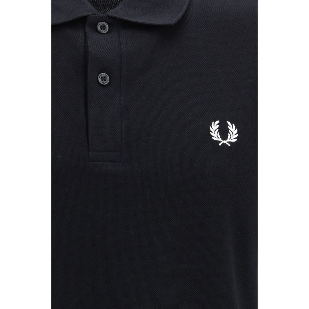Fred Perry Black Cotton Polo Shirt