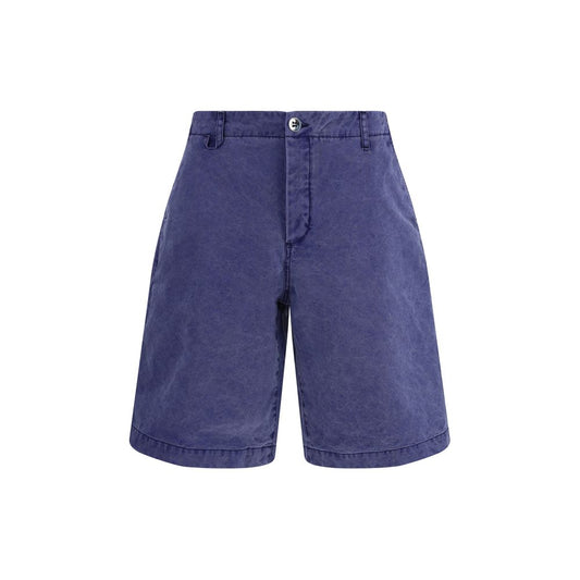 Jacquemus Blue Cotton Bermuda Shorts