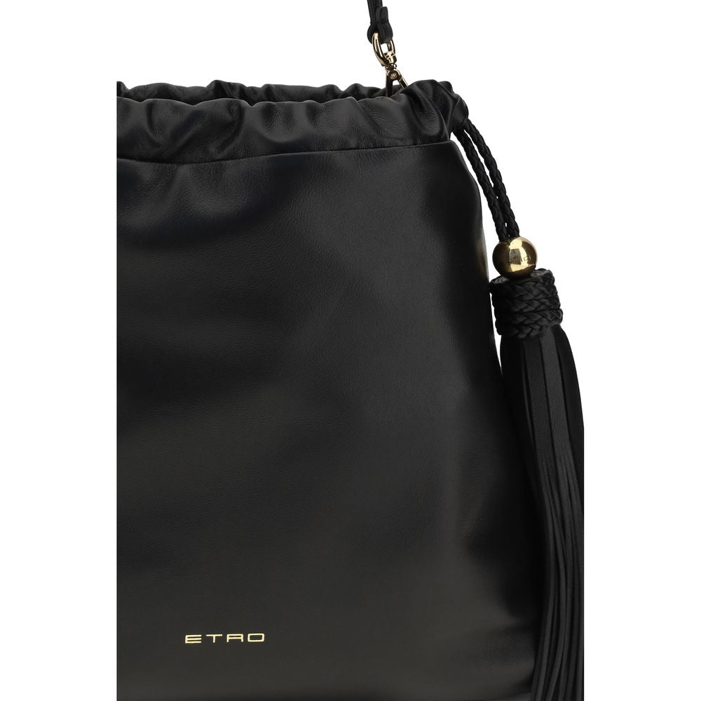 Etro Black Lamb Ovis Aries Aries Shoulder Bag