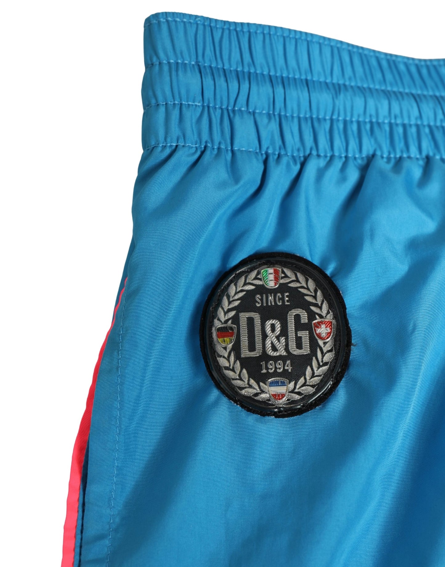 Dolce & Gabbana Blue Polyester Beachwear Men Shorts Swimwear