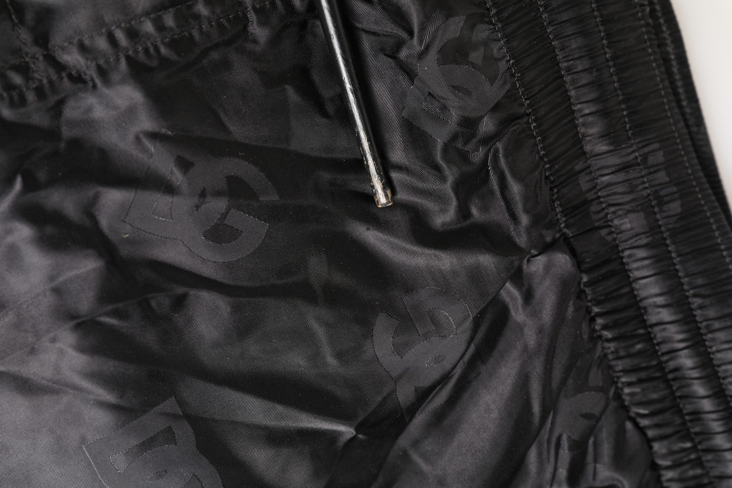 Dolce & Gabbana Black Logo Drawstring Beachwear Shorts Swimwear