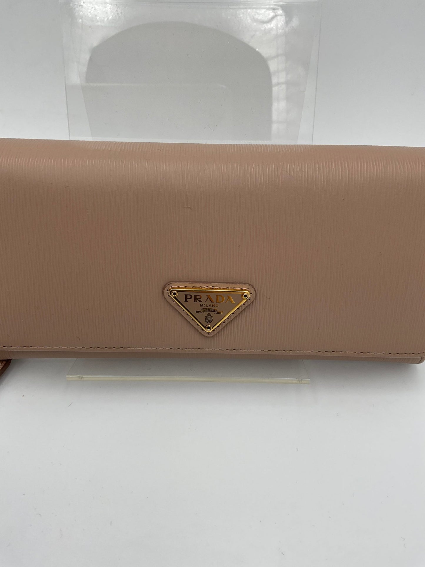 Prada PRADA Powder Saffiano with Card Holder Wallet