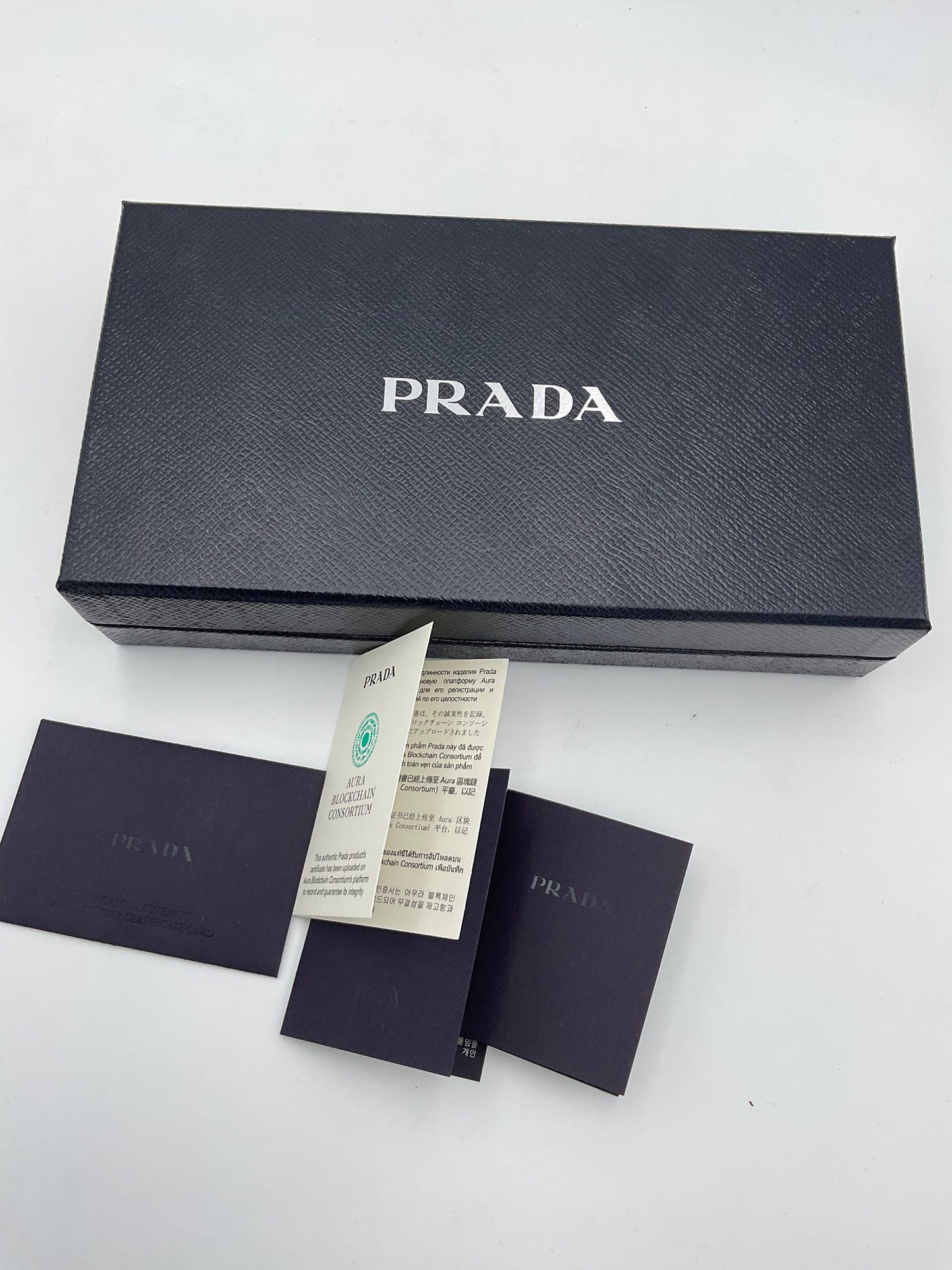 Prada PRADA Powder Saffiano with Card Holder Wallet