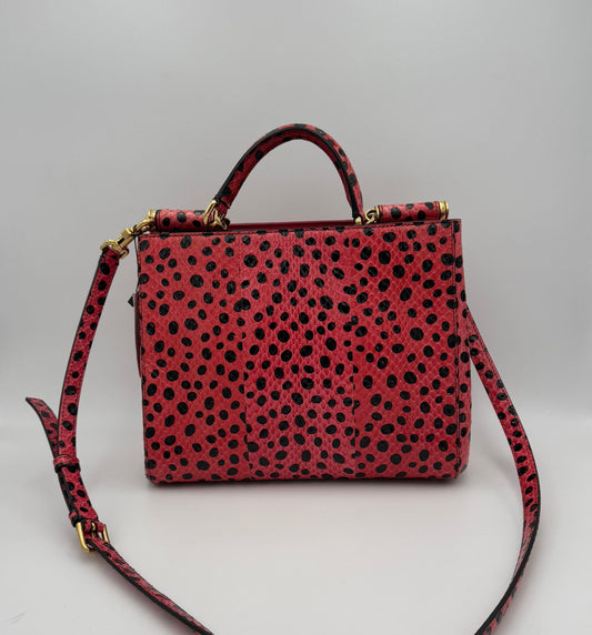 Dolce & Gabbana DOLCE & GABBANA Sicily in Reptile Skin Handbag