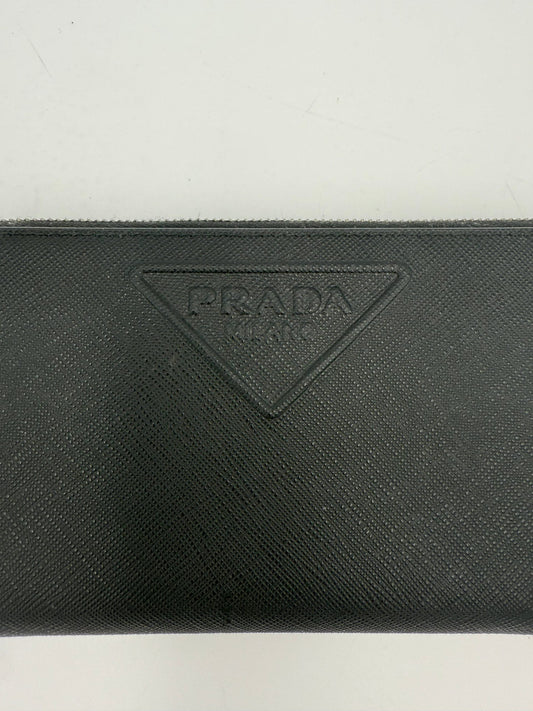 Prada PRADA Zip in Saffiano Leather Wallet