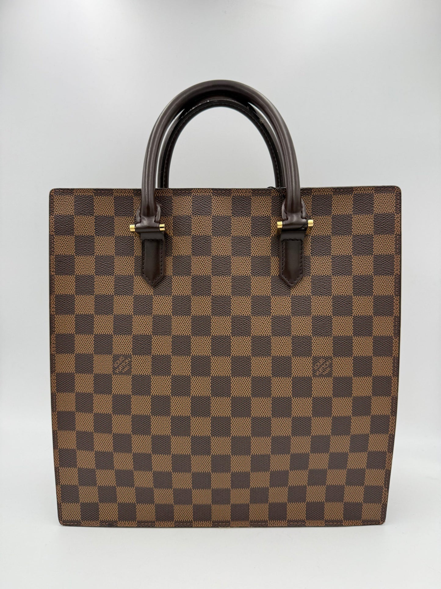 Louis Vuitton LOUIS VUITTON SAC PLAT PARIS PM Damier Ebene Handbag