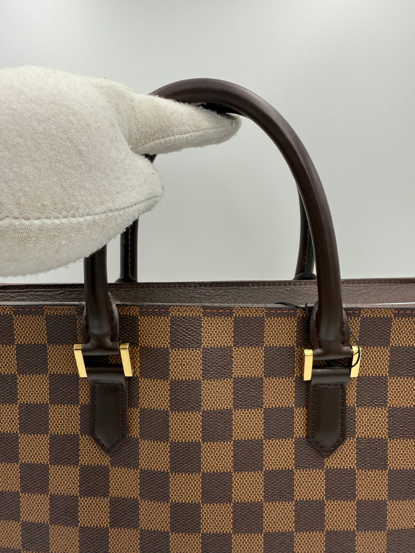 Louis Vuitton LOUIS VUITTON SAC PLAT PARIS PM Damier Ebene Handbag