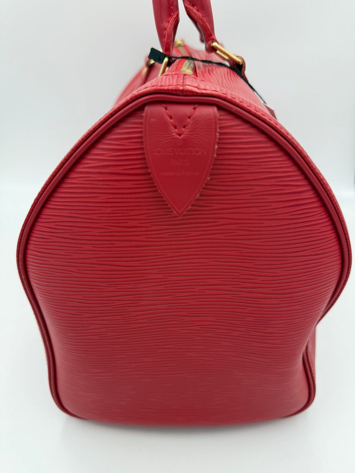 Louis Vuitton LOUIS VUITTON Speedy 35 EPI Red Handbag