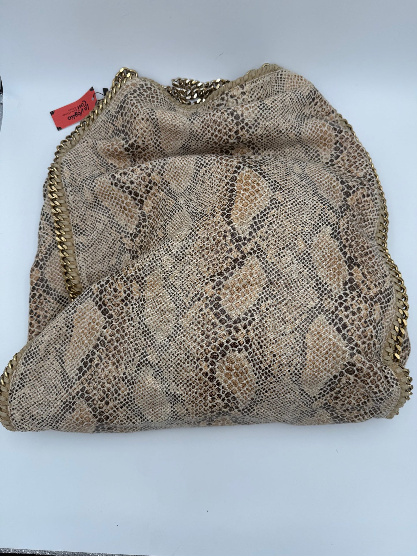 Stella McCartney STELLA MCCARTNEY Falabella Grande Vegan Reptile Skin Handbag