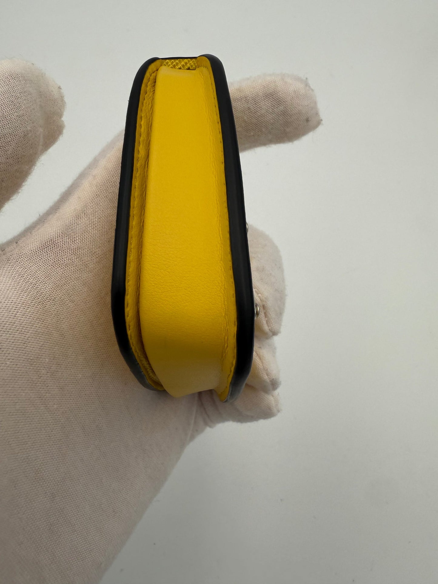 Prada PRADA Saffiano Yellow Coin Purse