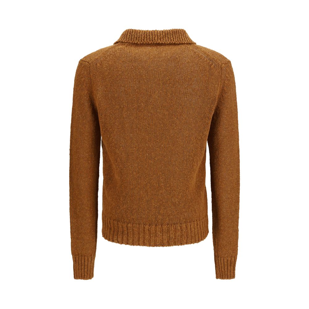 Sunflower Brown Cotton Polo Shirt