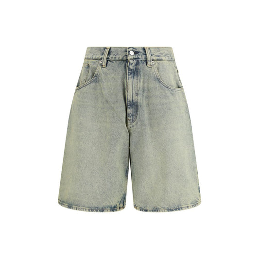 Sunflower Blue Cotton Bermuda Shorts