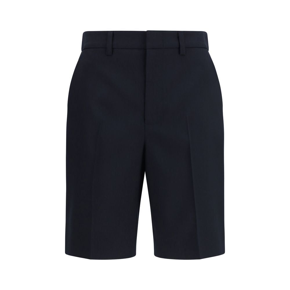 Gucci Black Cotton Bermuda Shorts