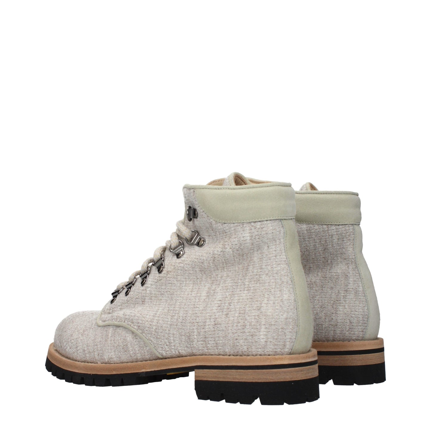 Eleventy Beige Fabric Ankle Boots