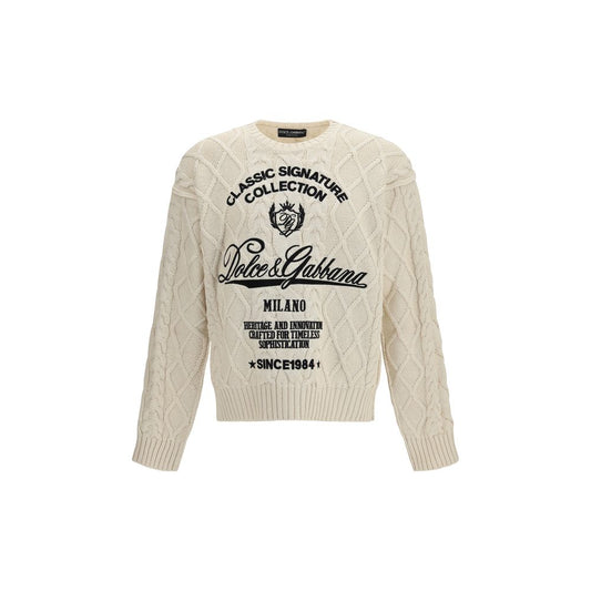 Dolce & Gabbana Beige Cotton Sweatshirt