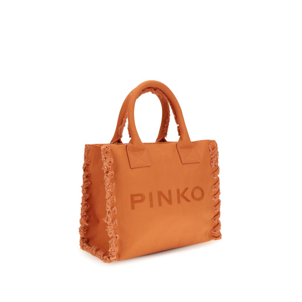 PINKO Orange Cotton Shoulder Bag