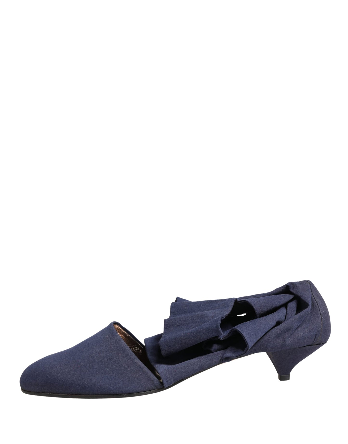 Dolce & Gabbana Blue Cotton Ankle Boots Shoes