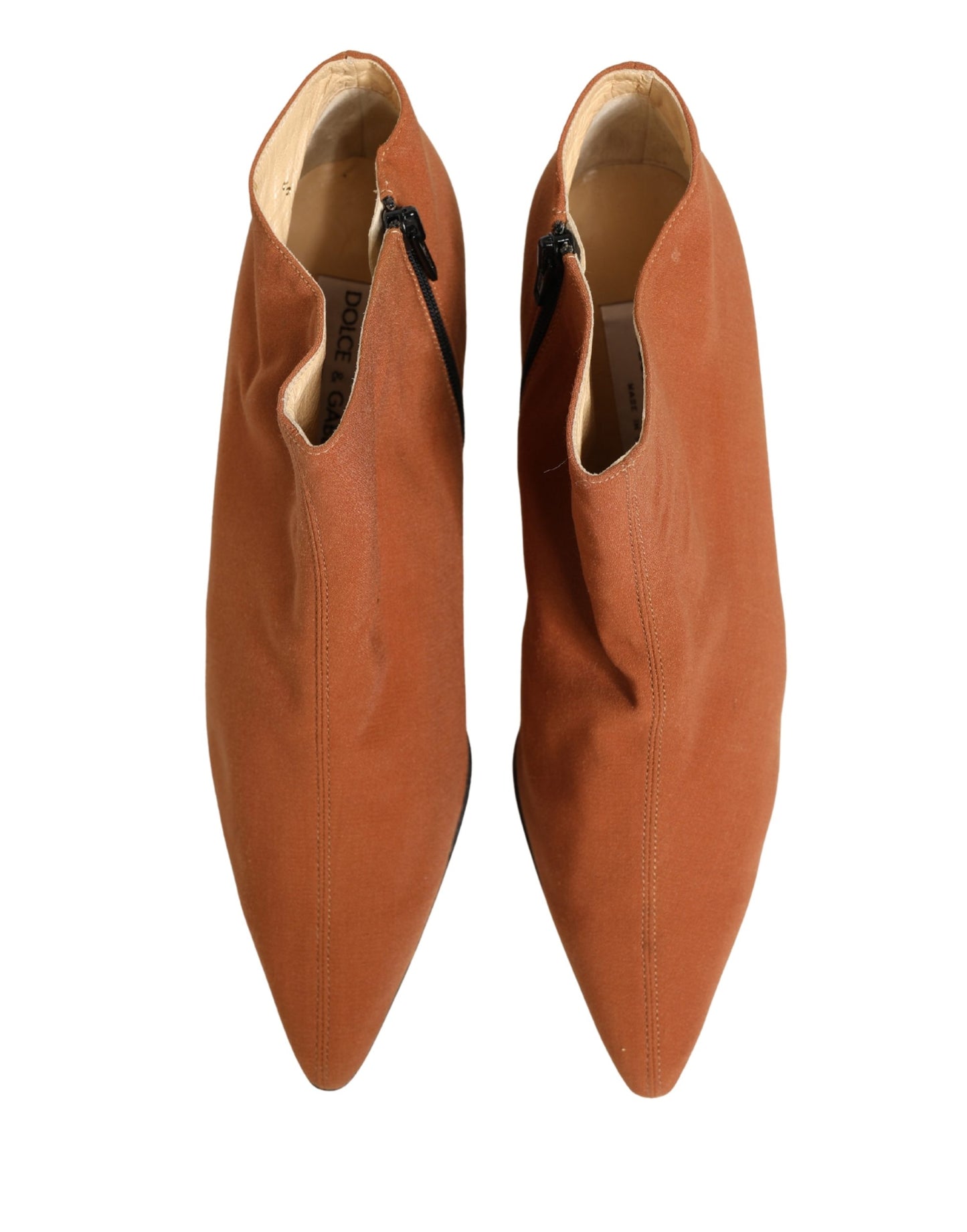 Dolce & Gabbana Brown Suede Ankle Boots Shoes