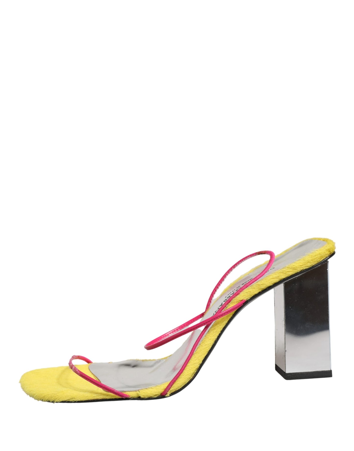 Dolce & Gabbana Multicolor Leather Block Heels Sandals Shoes