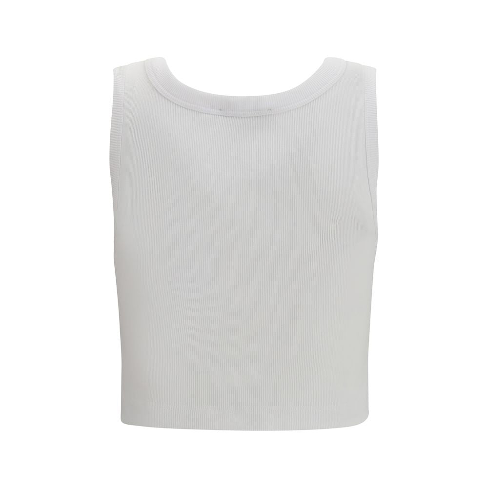 Dolce & Gabbana White Cotton Tank Tops