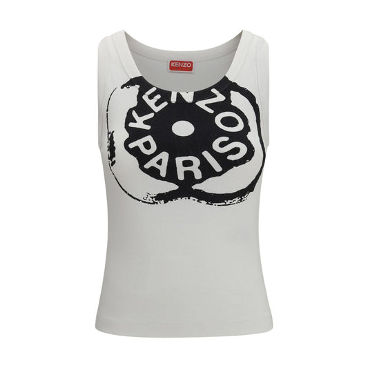 Kenzo White Cotton Tank Tops