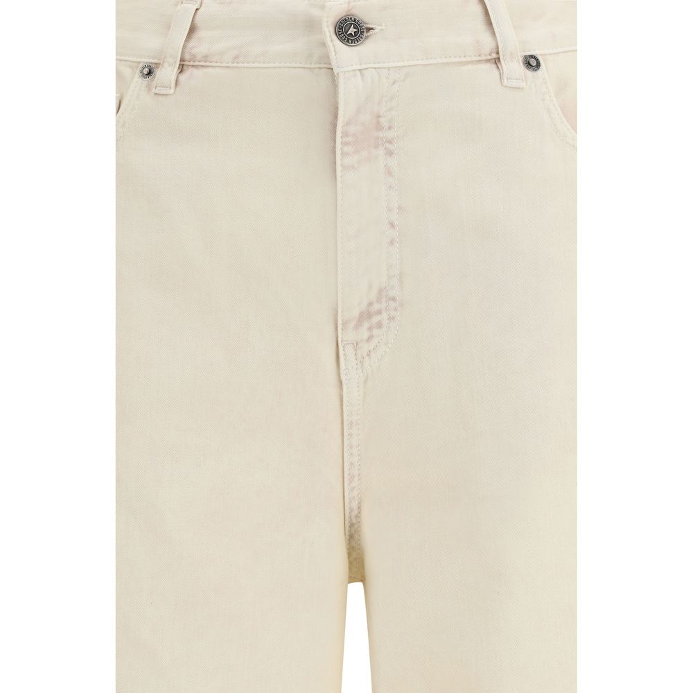 Golden Goose Bicolor Cotton Relaxed Fit Jeans