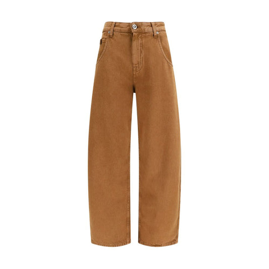 Jacob Cohen Brown Cotton Relaxed Fit Jeans