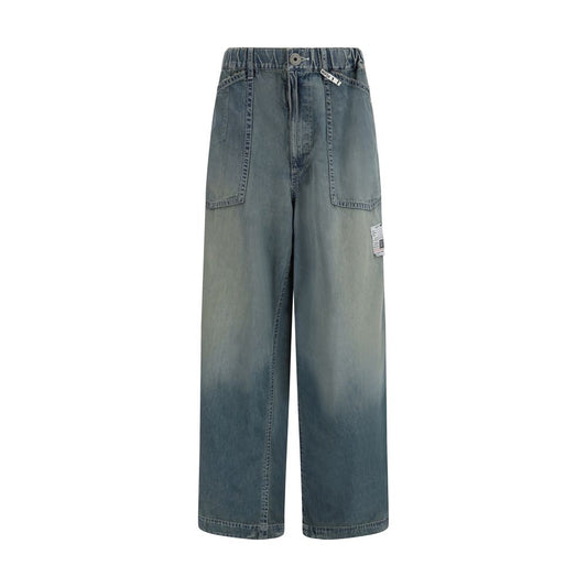 Maison Mihara Yasuhiro Blue Cotton Relaxed Fit Jeans