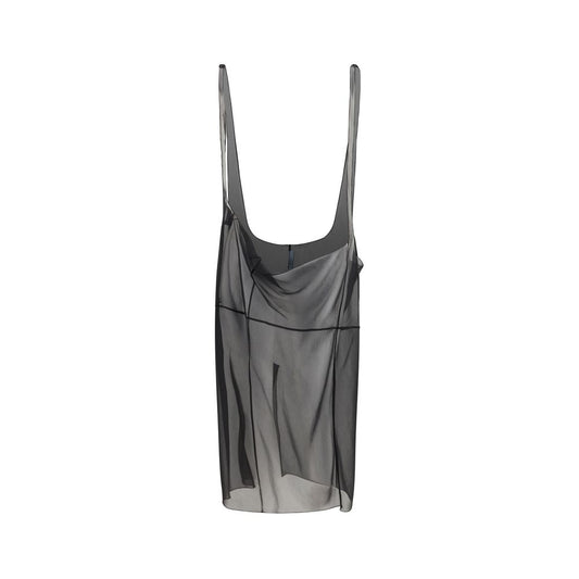 Prada Black Polyester Midi Skirt