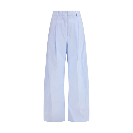 The Latest Blue Cotton Casual Pants