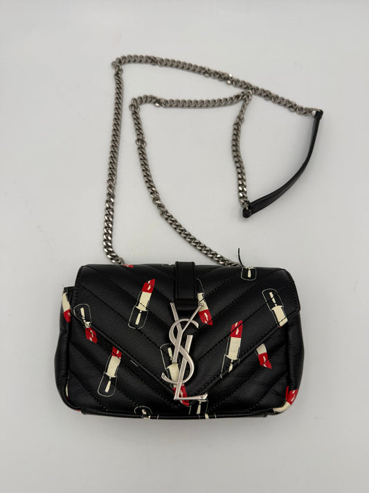 Saint Laurent SAINT LAURENT MINI COLLEGE Lip Stick Handbag
