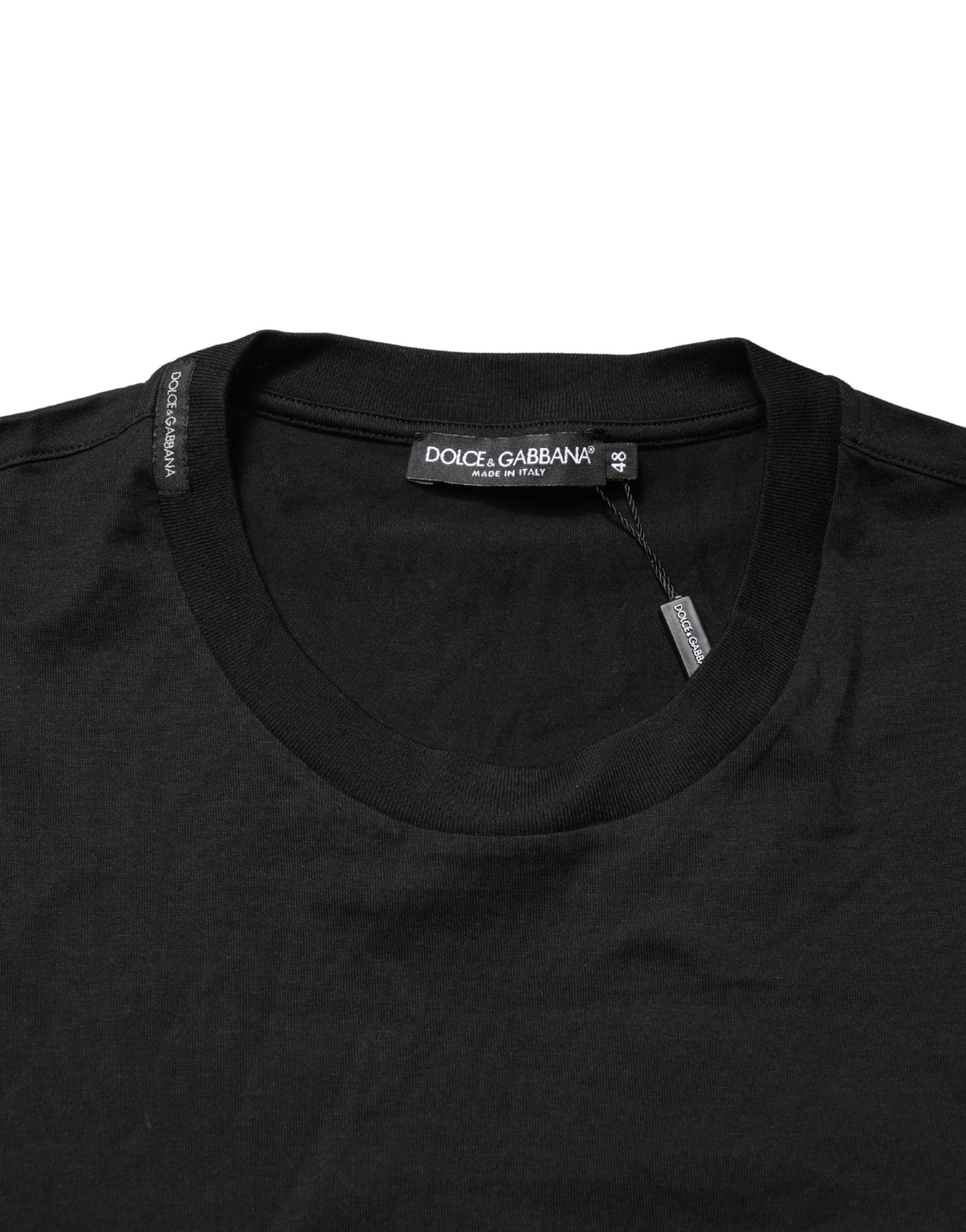 Dolce & Gabbana Black Crew Neck Sleeveless Tank Top T-shirt