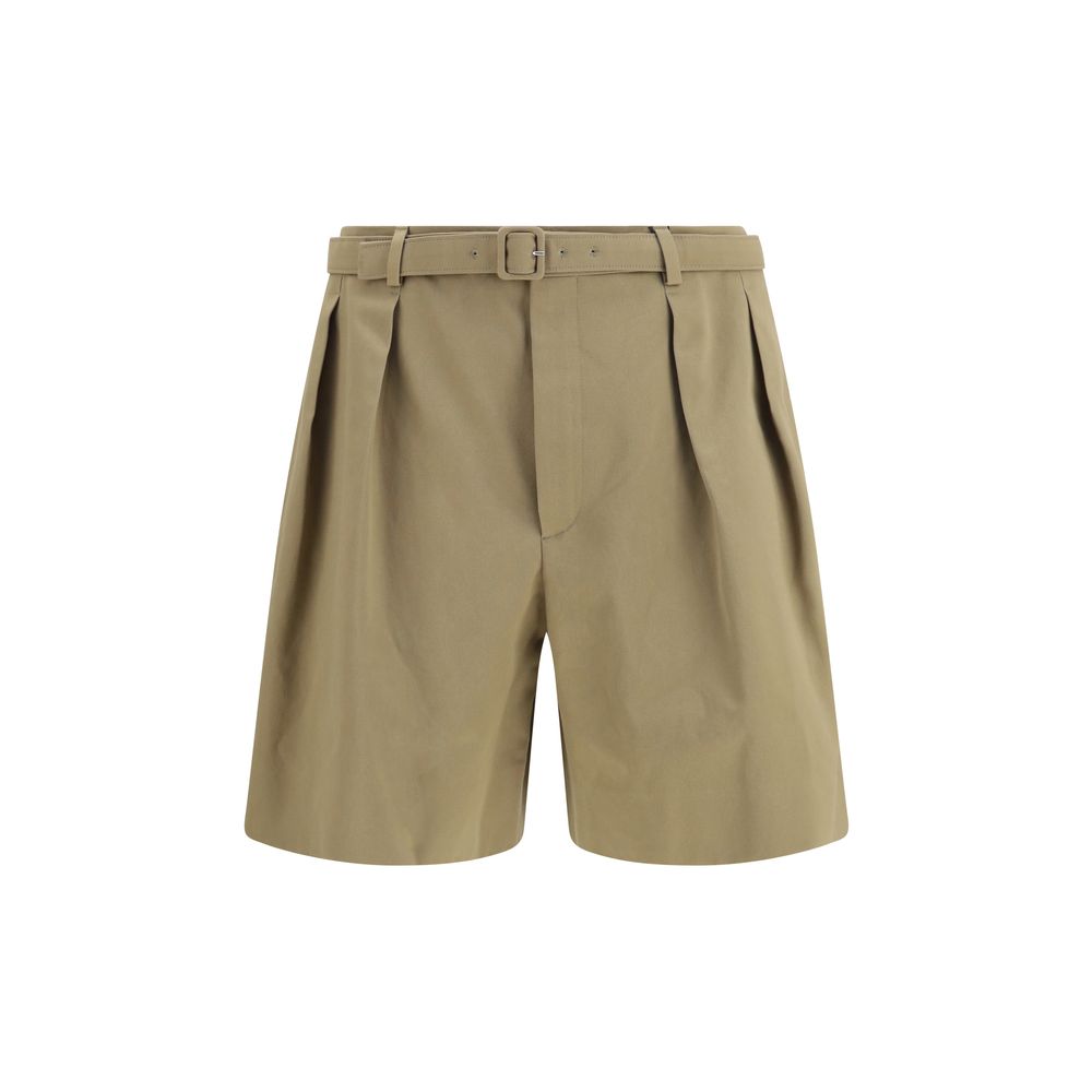 Saint Laurent Beige Cotton Bermuda Shorts