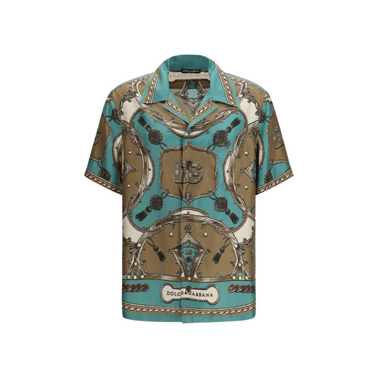 Dolce & Gabbana Multicolor Silk Pattern Shirt