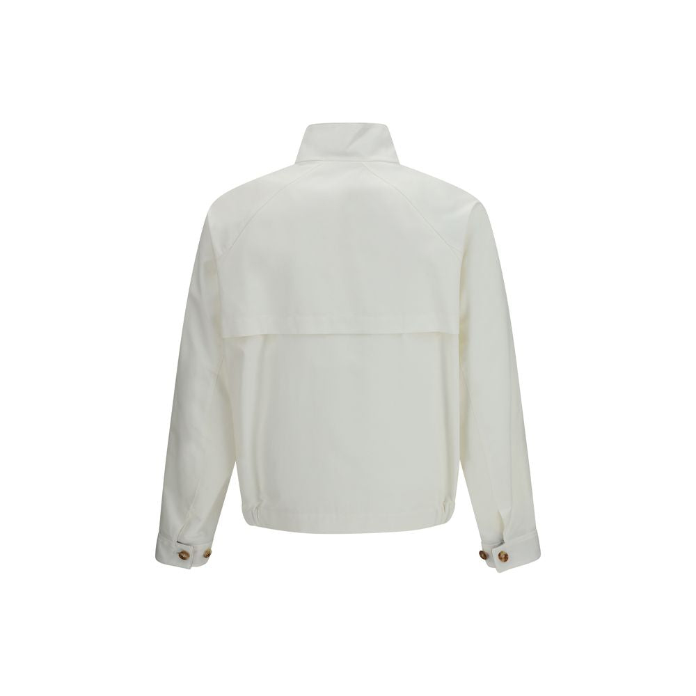 Brunello Cucinelli White Cotton Full-Length Jacket