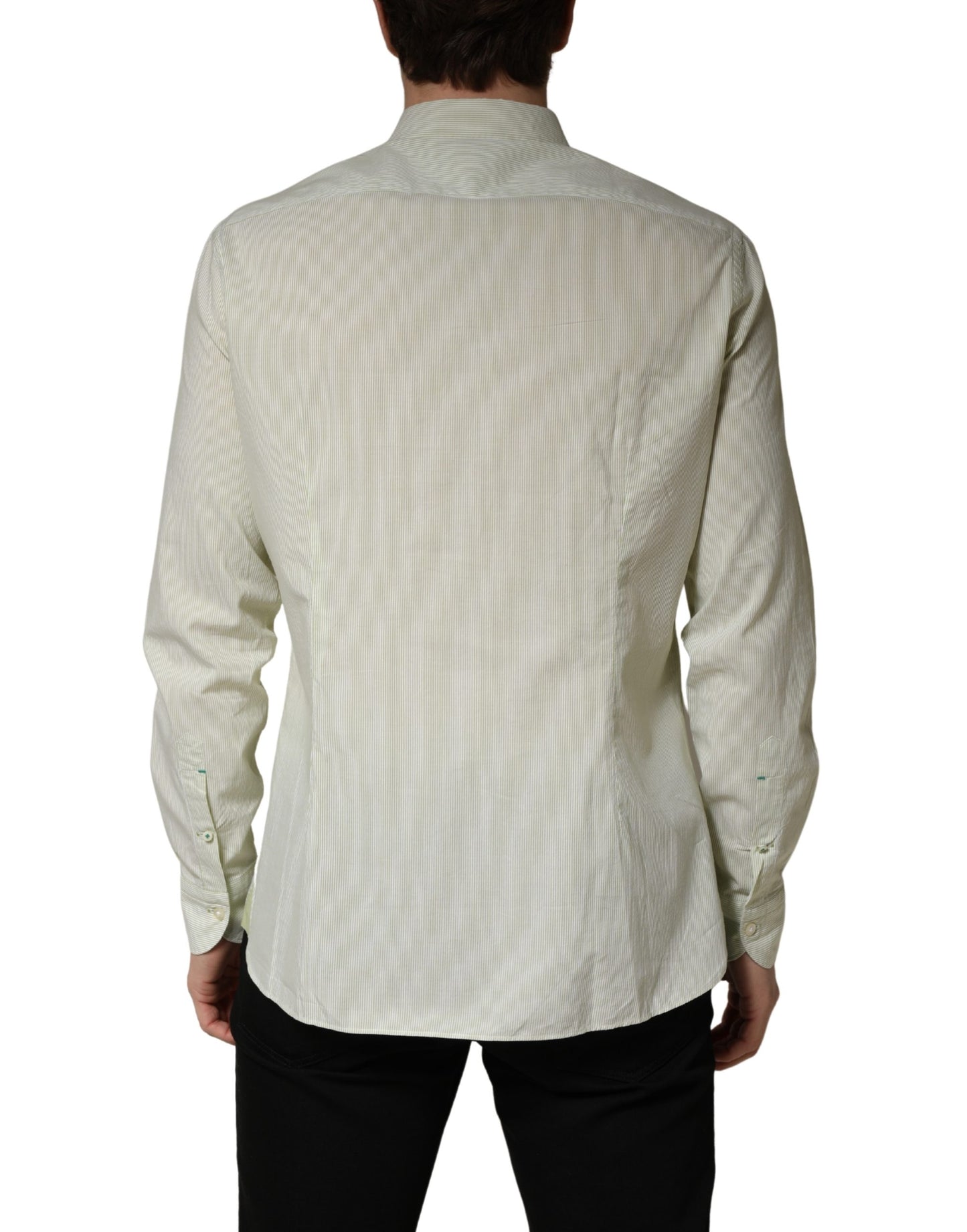 Domenico Tagliente Light Green Long Sleeves Formal Dress Shirt