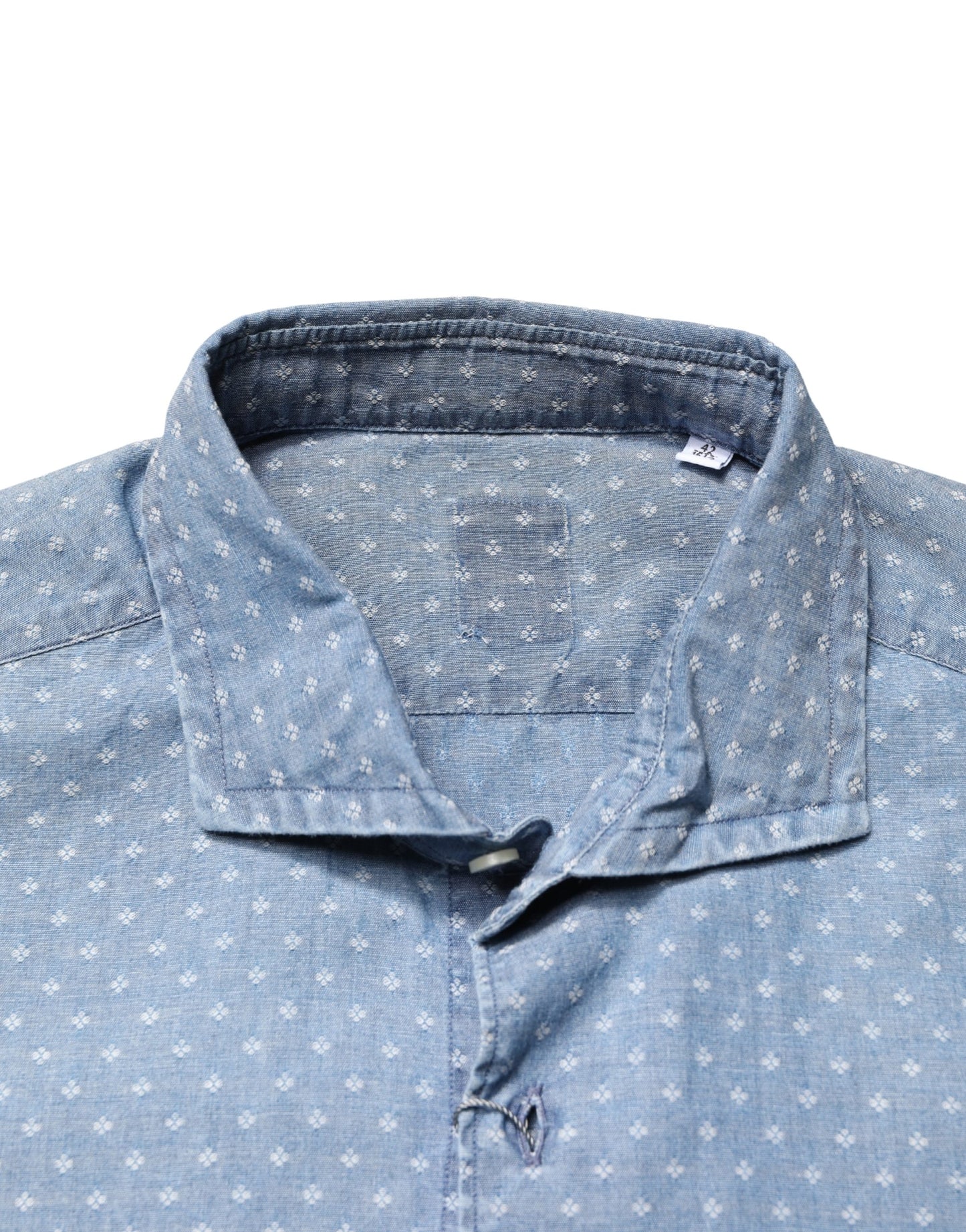 Domenico Tagliente Blue Long Sleeve Collared Casual Shirt