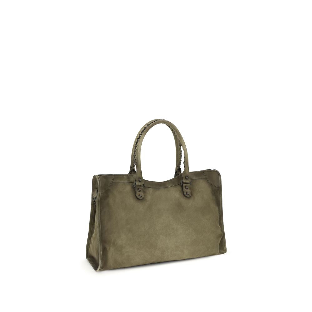 Balenciaga Bicolor Calf Leather Bos Taurus Shoulder Bag