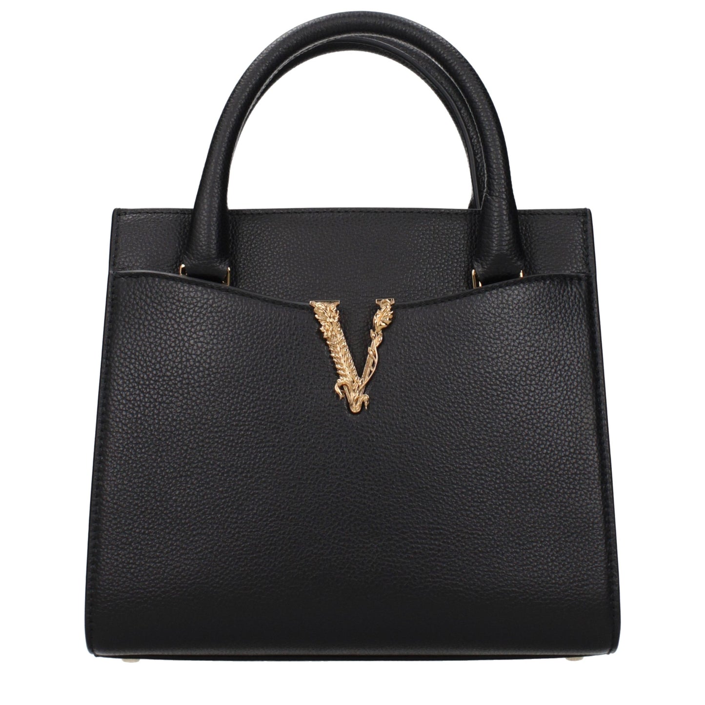 Versace Black Leather Handbag
