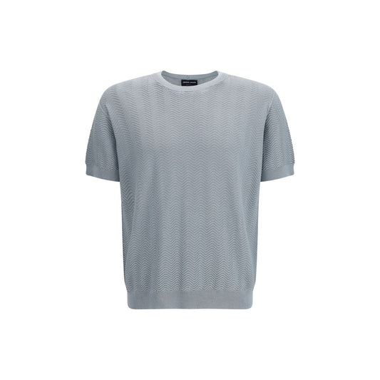 Giorgio Armani Gray Silk Sweatshirt