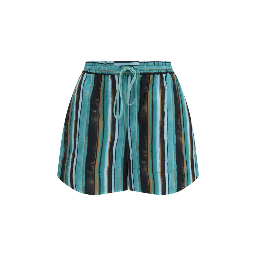 PINKO Bicolor Cotton Bermuda Shorts