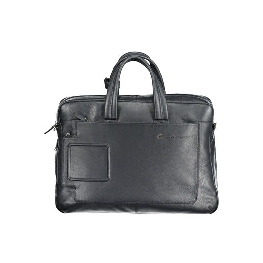 Piquadro Blu Leather Men Briefcase