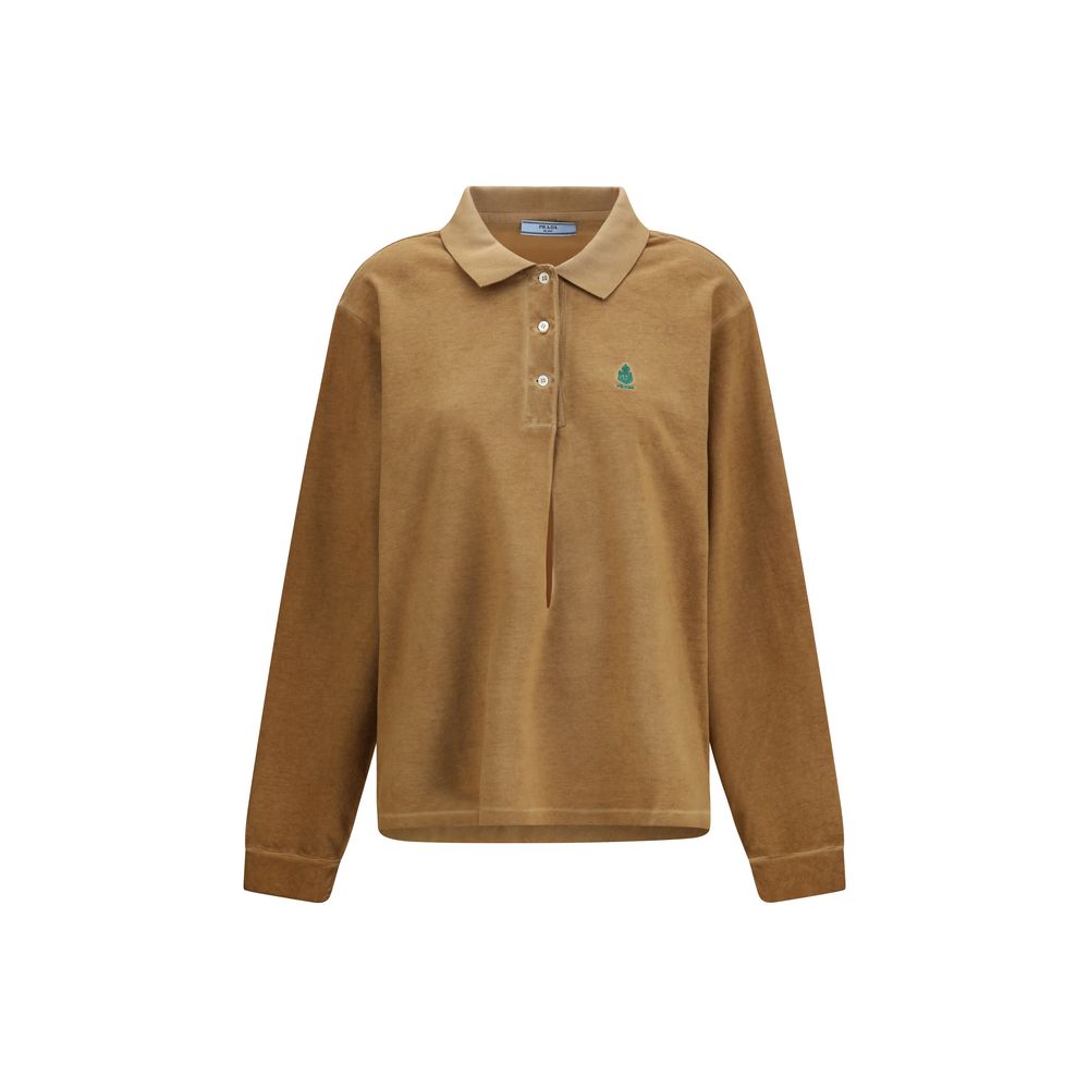 Prada Beige Cotton Polo Shirt