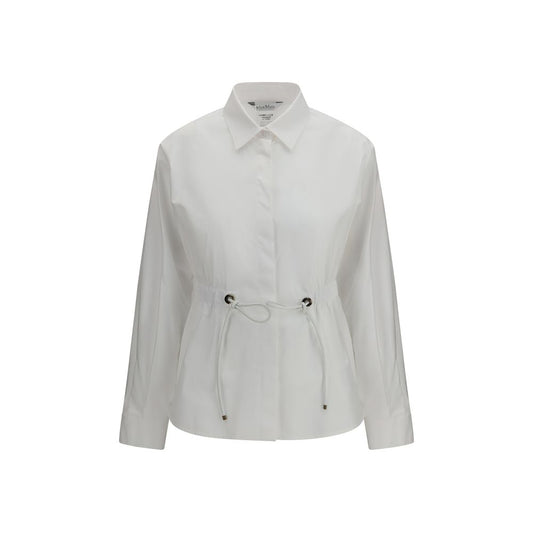 Max Mara White Cotton Dress Shirt