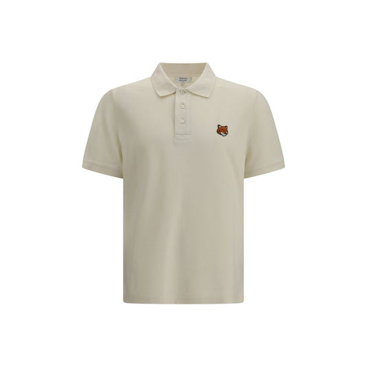 Maison Kitsuné Beige Cotton Polo Shirt
