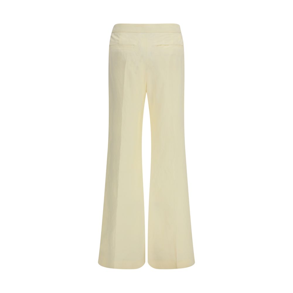 Max Mara Bicolor Viscose Flared Pants