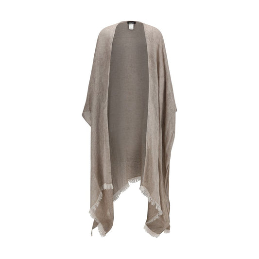 Fabiana Filippi Brown Linen Cloacks